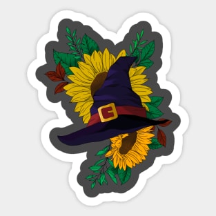 Fall witch design Sticker